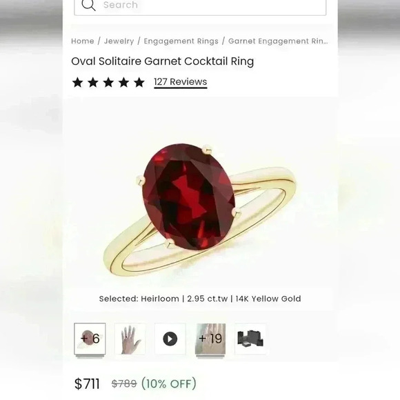 3.058 ct oval spessartite GARNET HIGHEST QUALITY COLOR CHANGE REDTO PURPLEnaturl - Picture 6 of 11